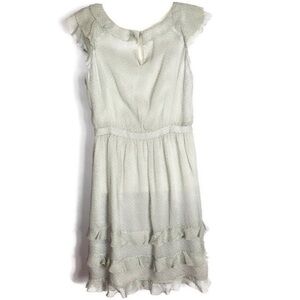 J. Crew NWT 100% silk dress style 40691 Size 2 Fit & Flare Ruffle Dress